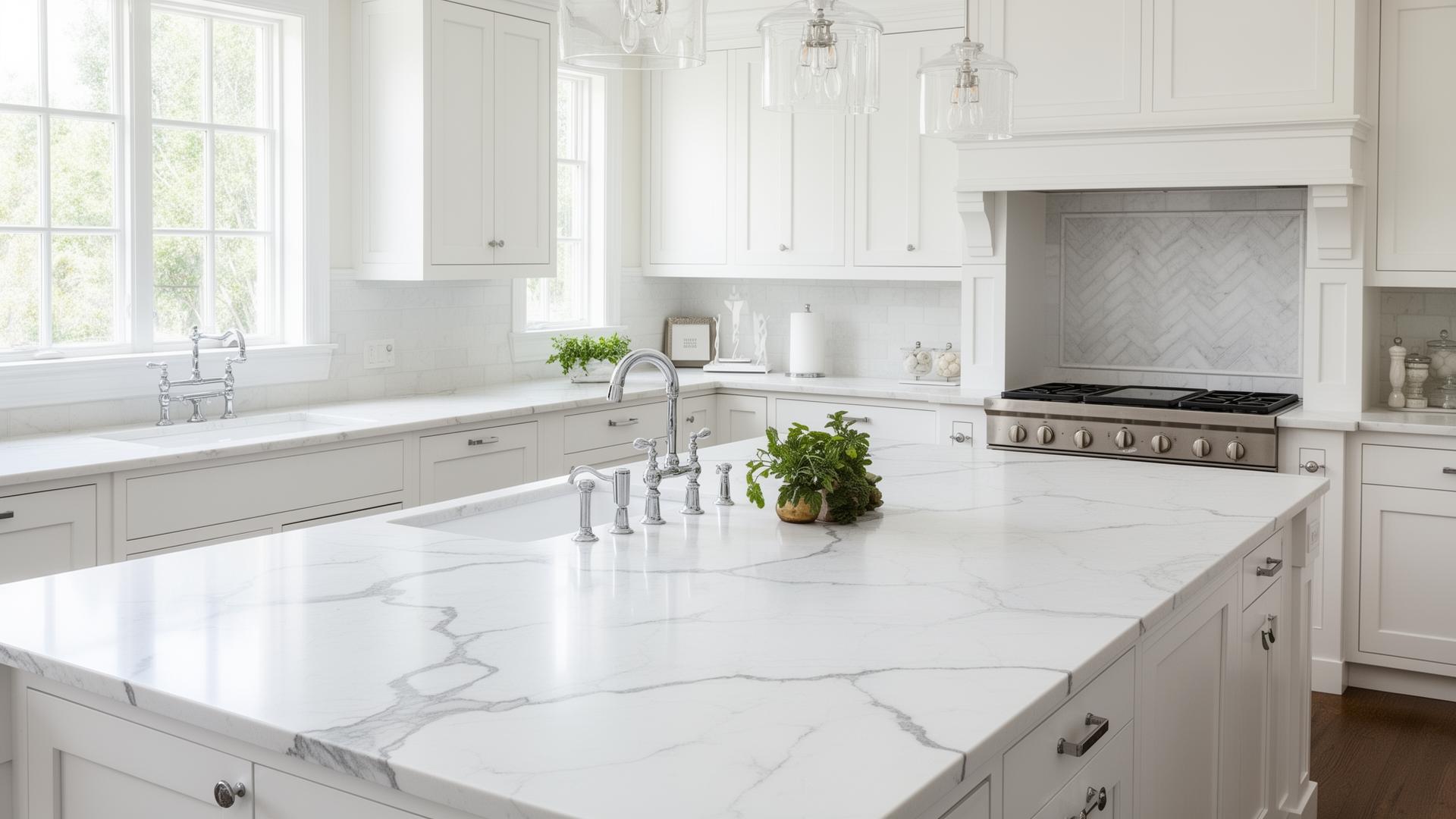 Kitchen featuring Laza quartz